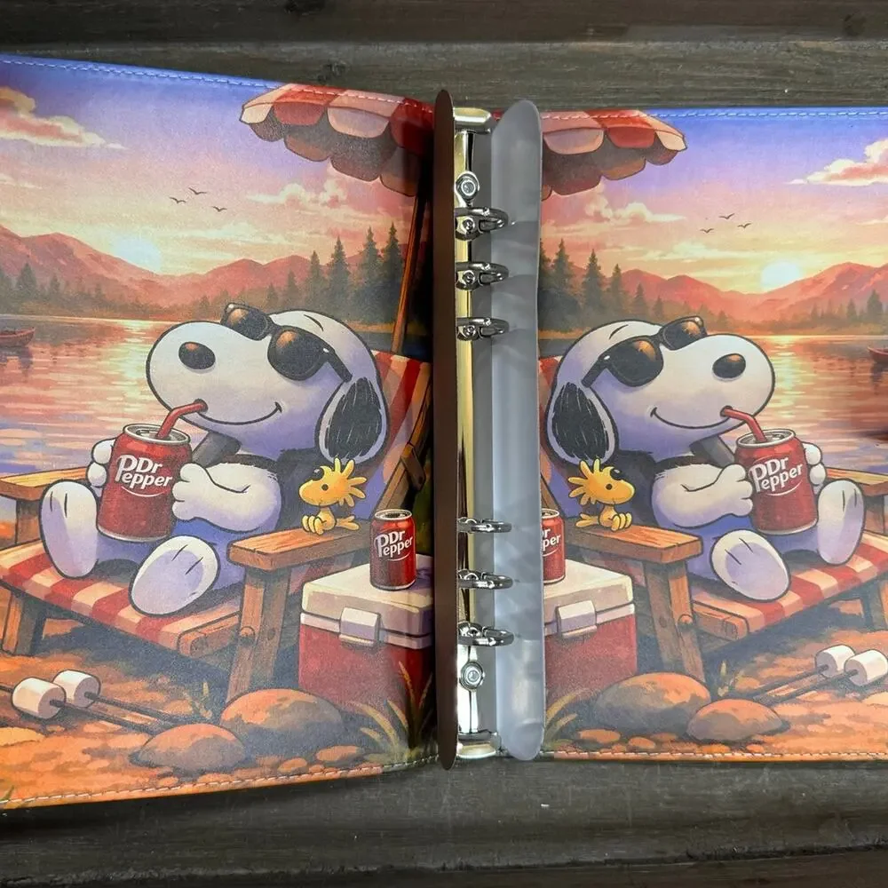 Peanuts Snoopy A5 Binder w/ matching paper